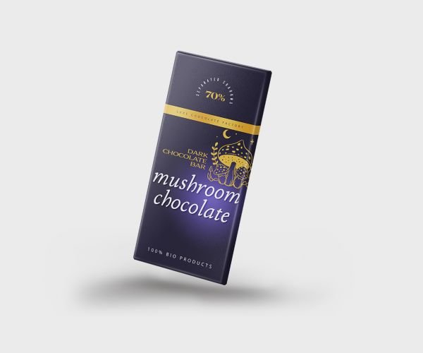 mushroom chocolate bars